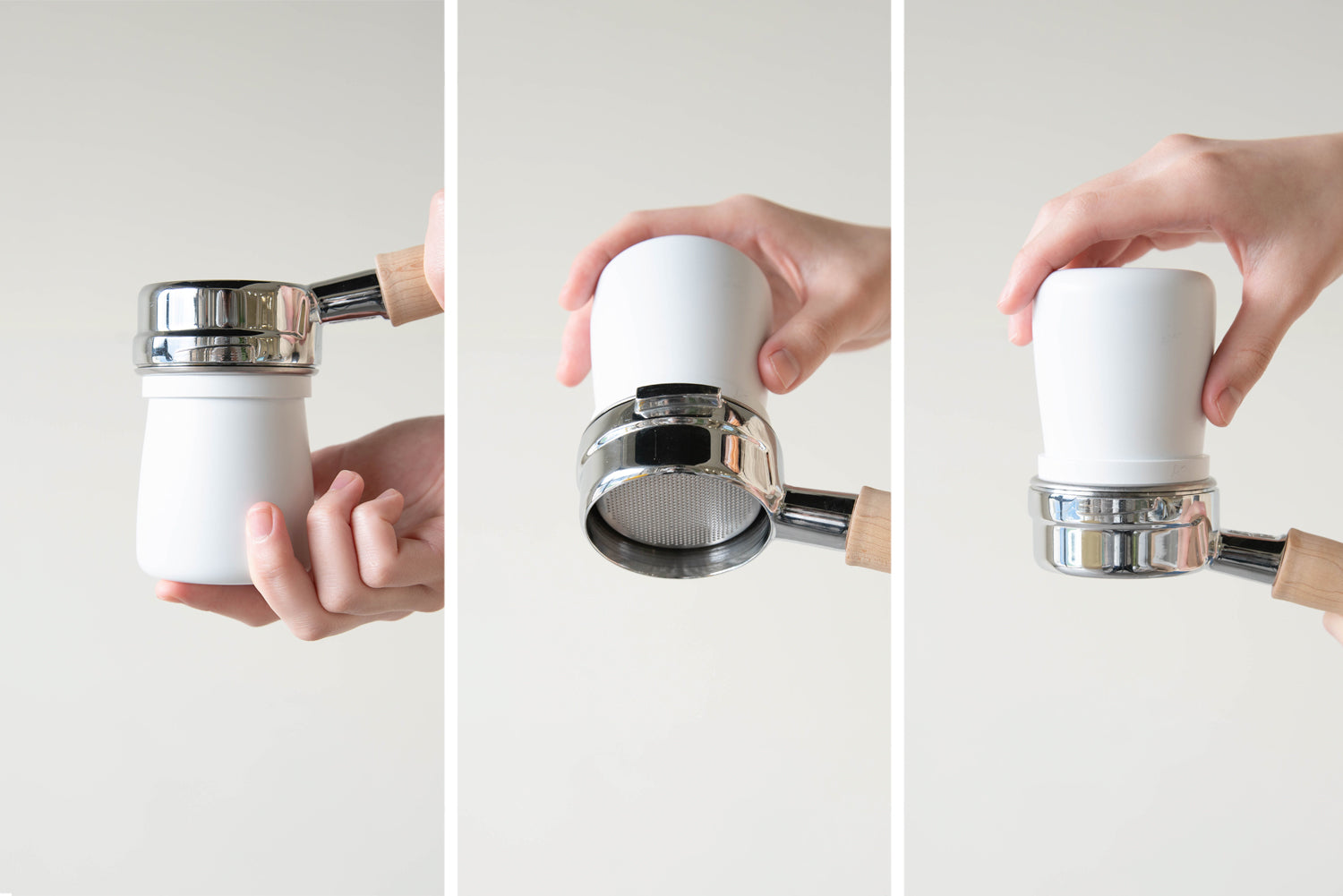 Acaia Portafilter Medium dosing cup acciaio antistatico