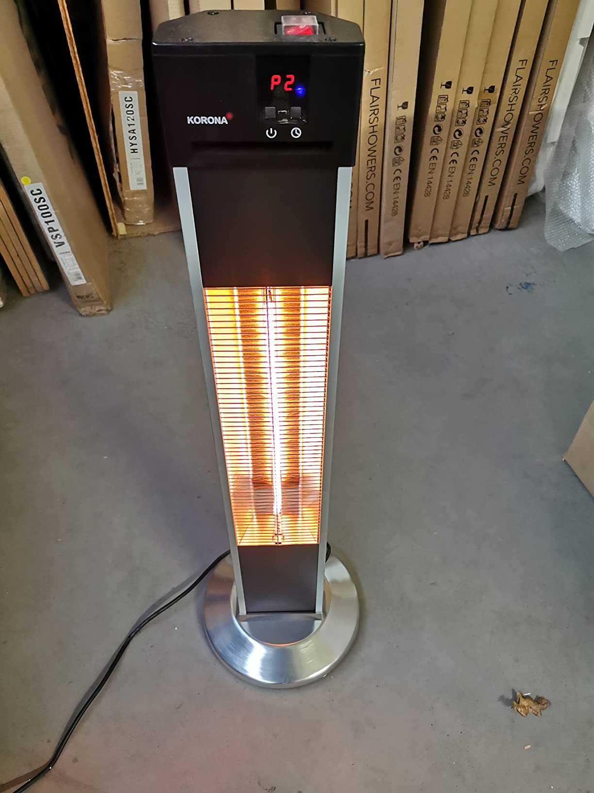 Korona 60000 stufa elettrica esterni 2000W carbonio