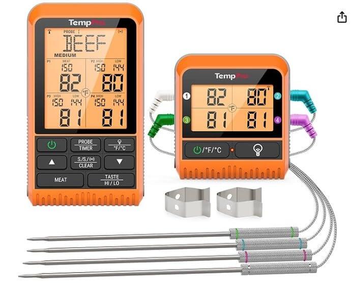 TempPro TempSync PLUS TP829B termometro carne 4 sonde