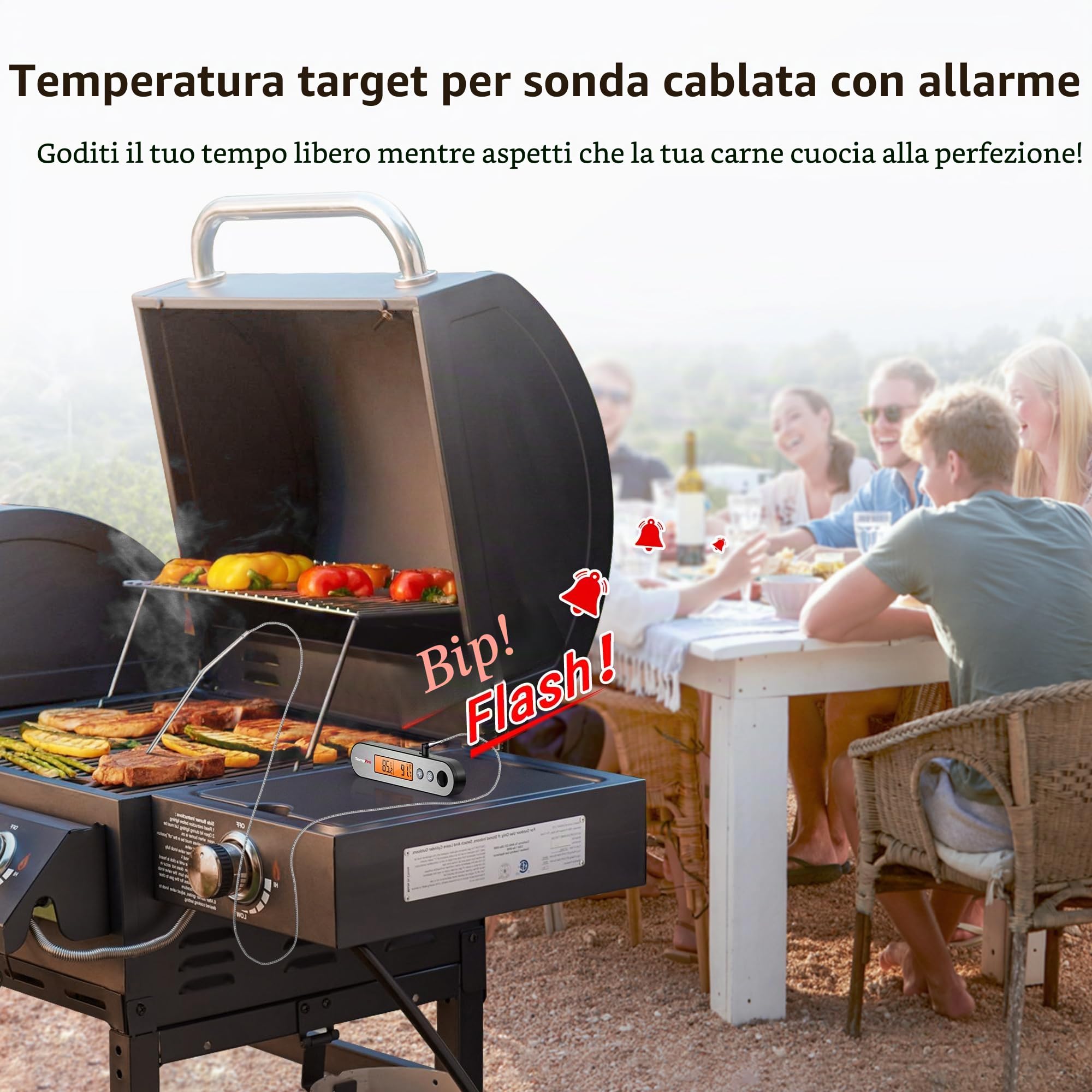 ThermoPro TP610 termometro cucina istantaneo ricaricabile