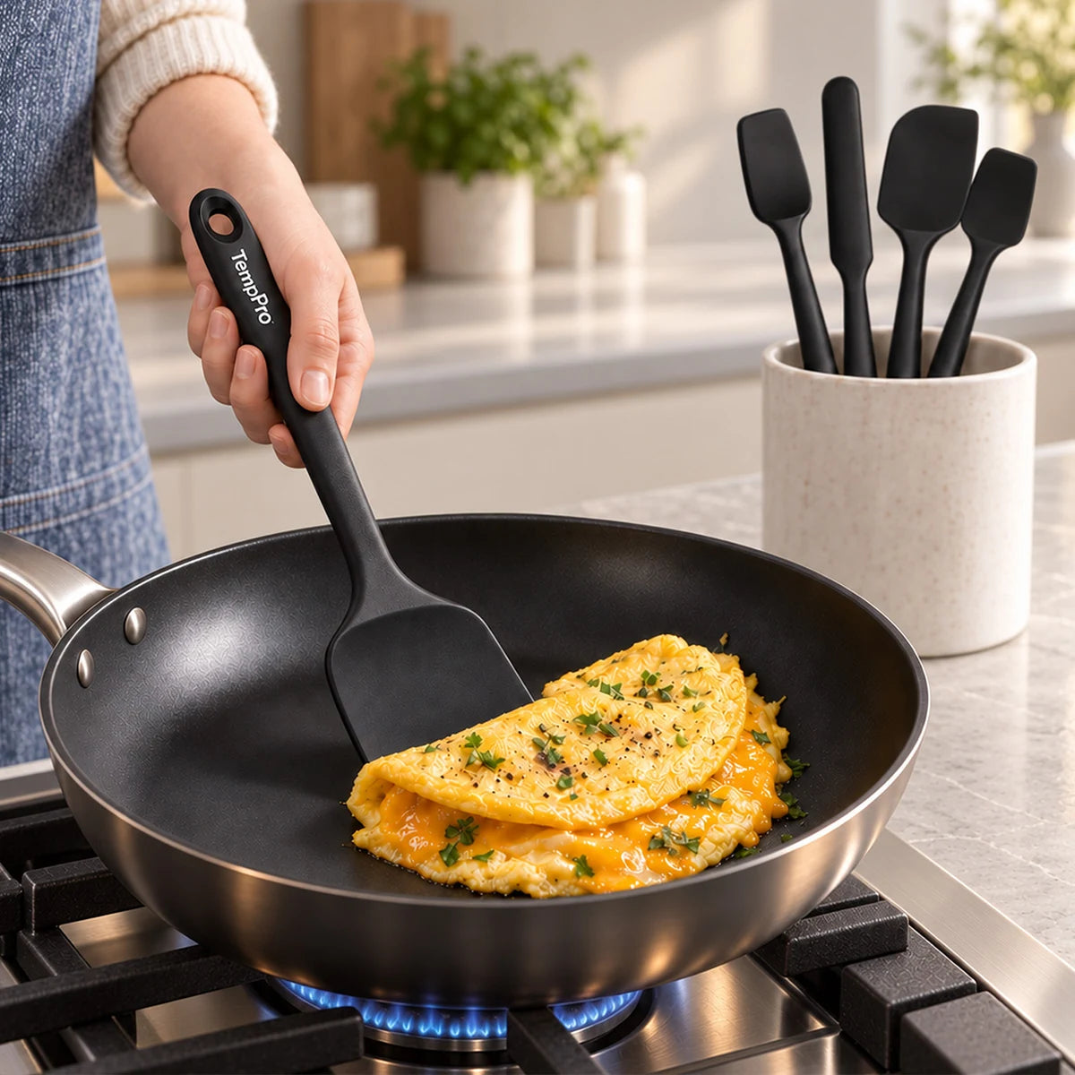 TempPro AYK042 set spatole silicone 5 pezzi calore