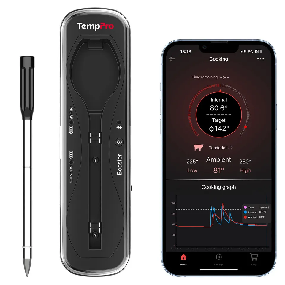 TempPro TempSpike TP960B Termometro Carne Wireless 500ft
