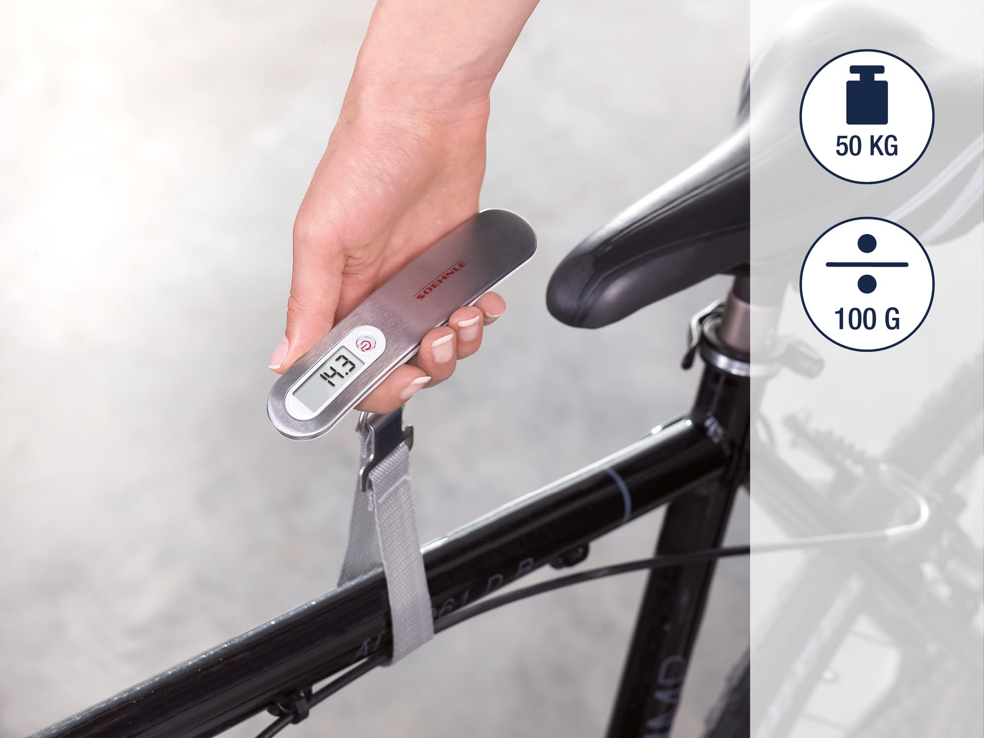 Soehnle Travel pesa valigie digitale 50 kg compatta
