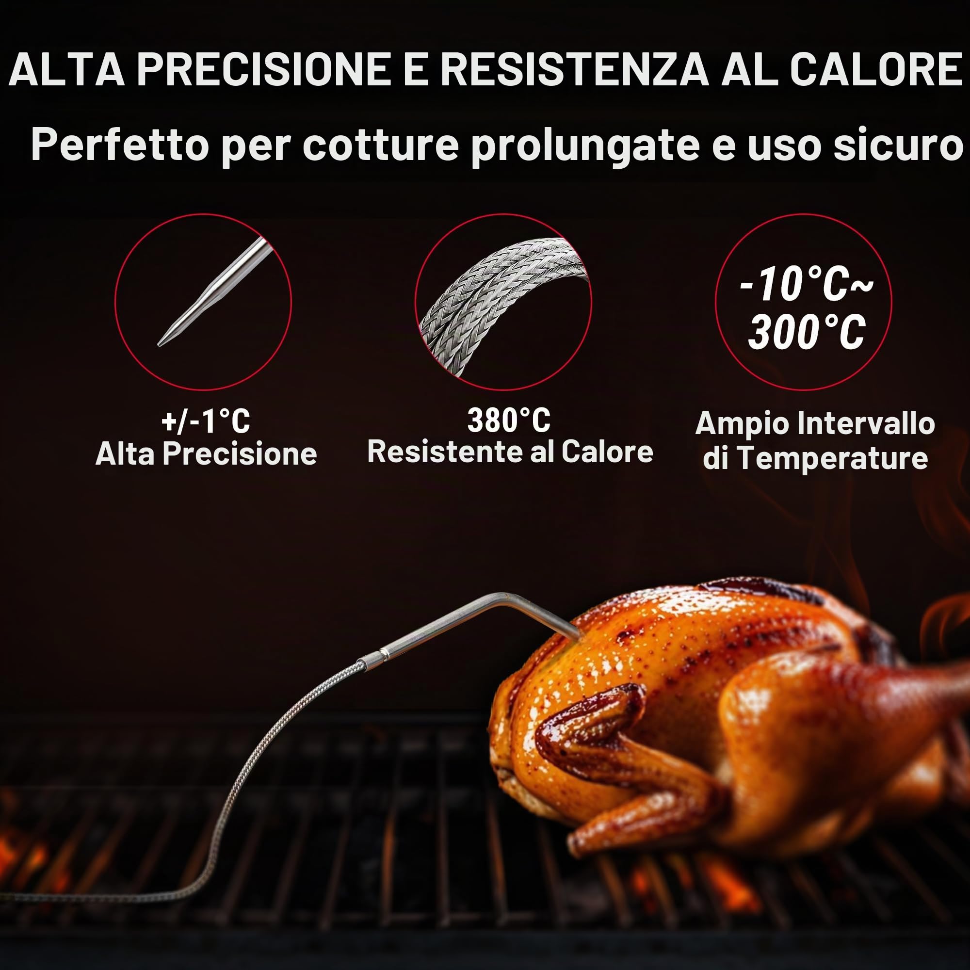 ThermoPro TP904 Termometro Carne Bluetooth 2 Sonde 135m