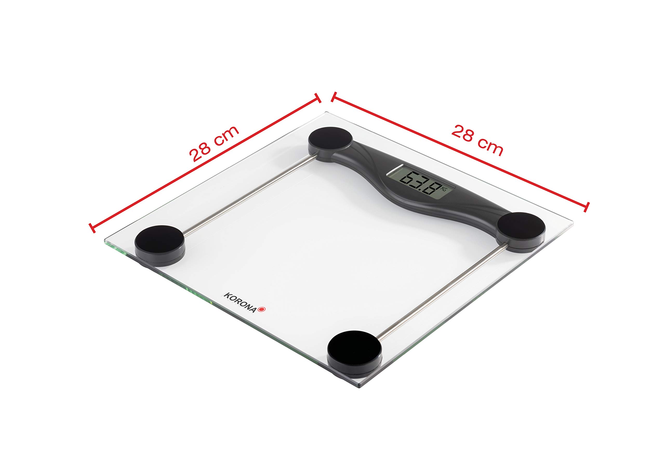Korona Olivia 74540 Bilancia Pesapersone Nero 180 kg