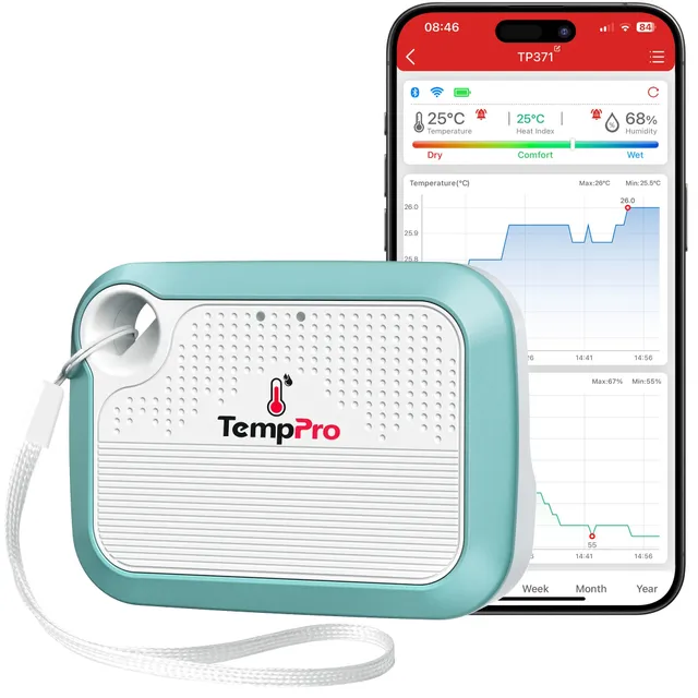 TempPro TP371 termoigrometro WiFi con app e batteria lunga