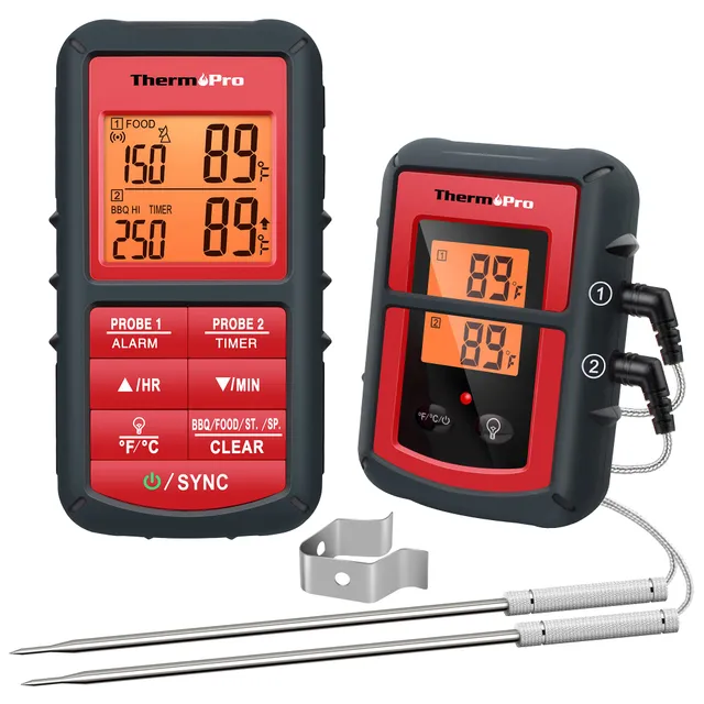 ThermoPro TP08C Termometro Carne Wireless Doppia Sonda 150 m