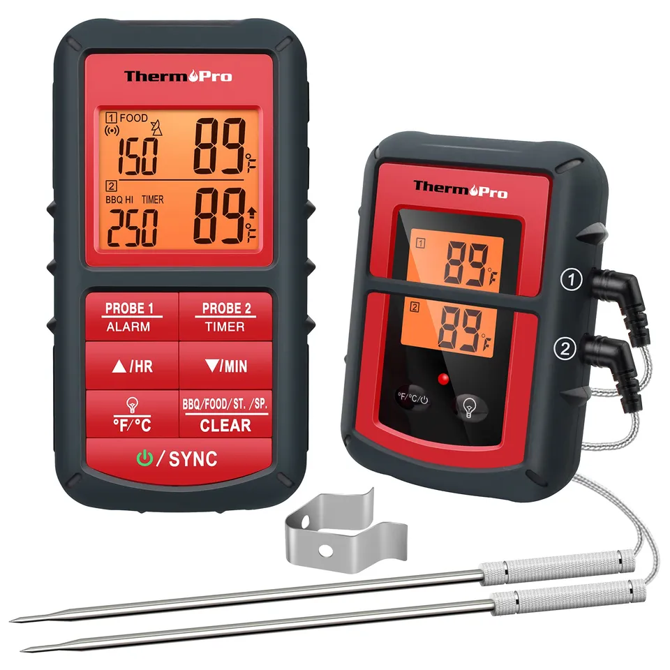 ThermoPro TP08C Termometro Carne Wireless Doppia Sonda 150 m
