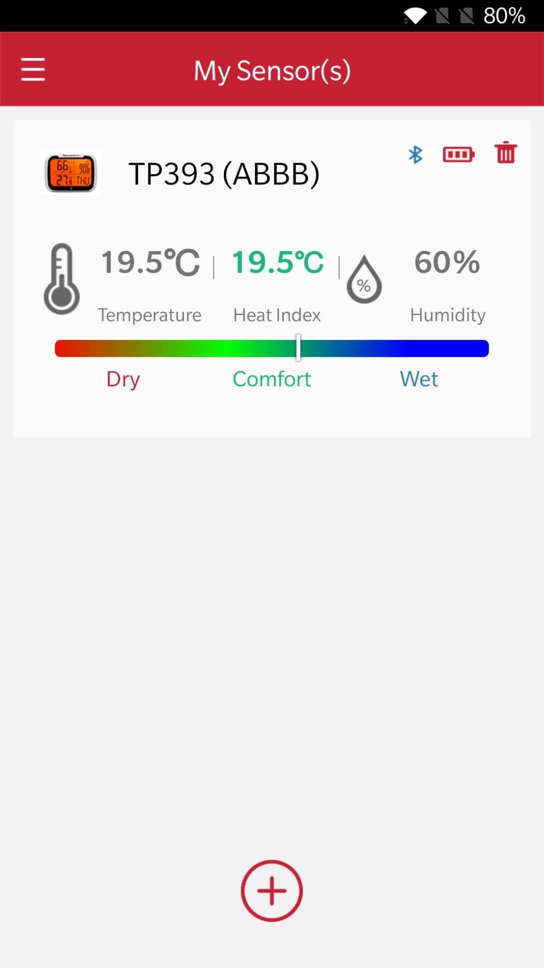 ThermoPro TP393 Termometro Ambiente Arancia Retroilluminato