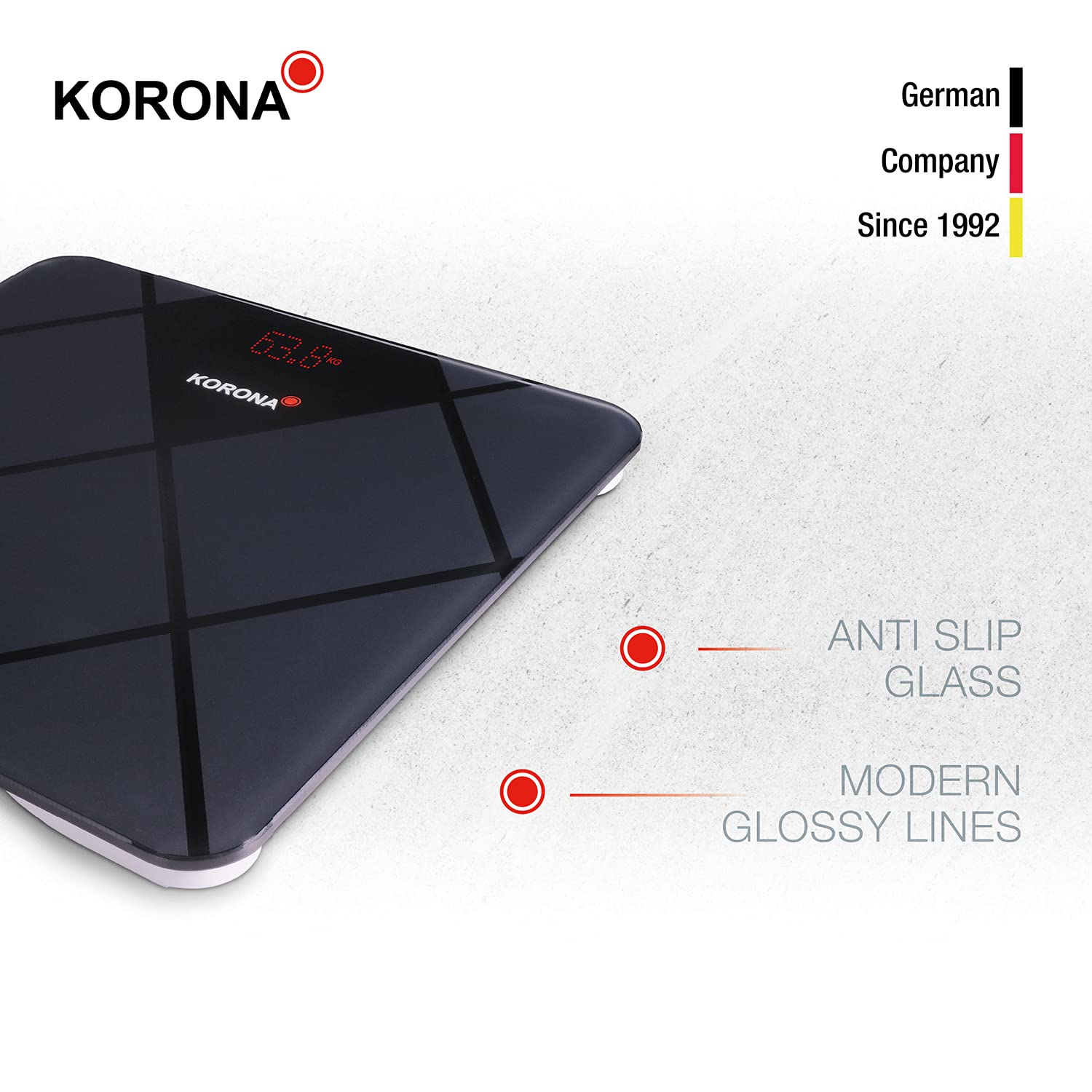 Korona Helena 73590 bilancia pesapersone nera 180 kg