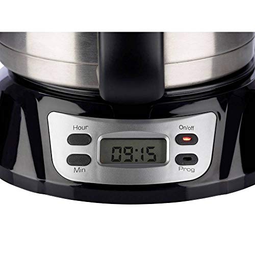 Korona 10332 macchina caffè combi 0,9 L 7 tazze nero acciaio