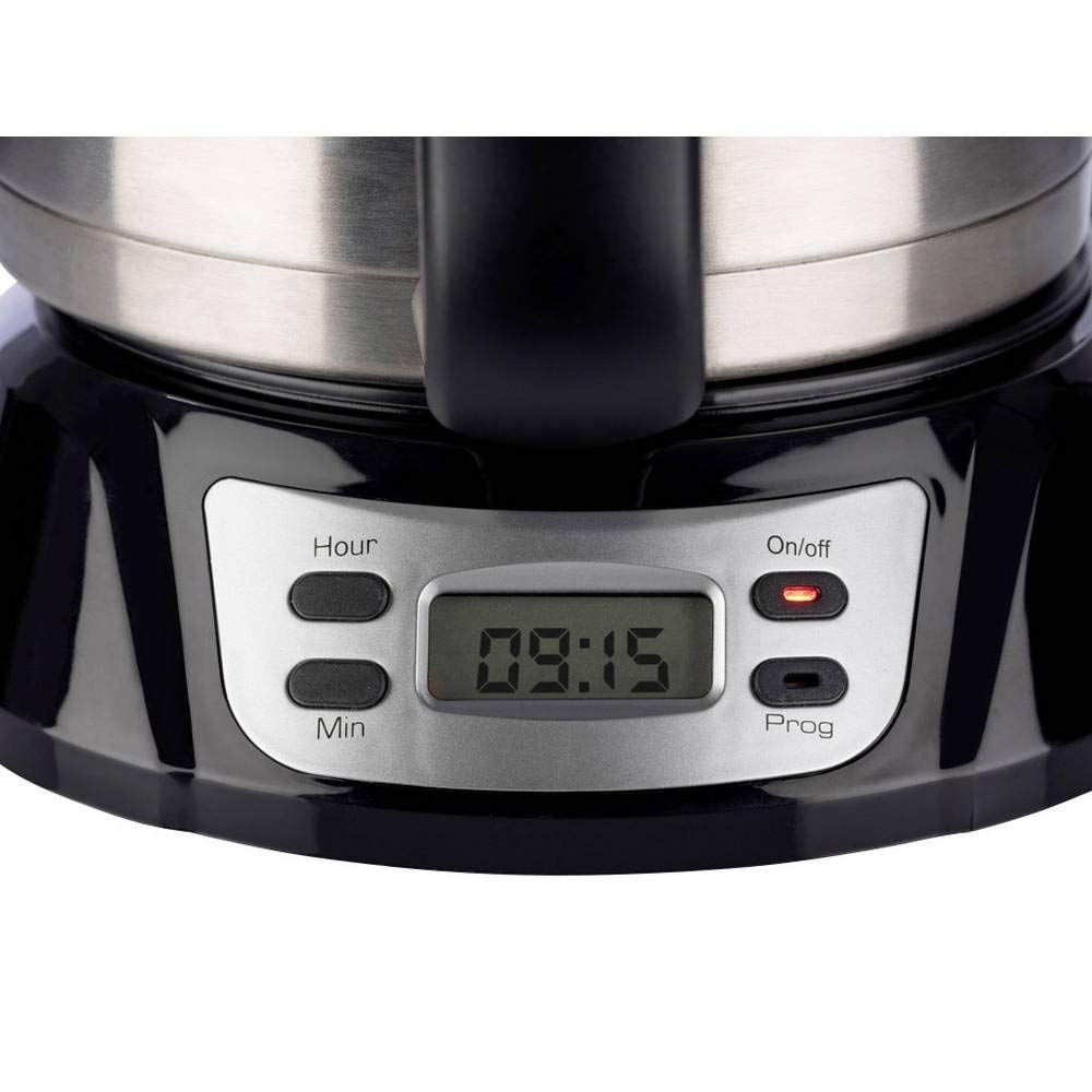 Korona 10332 macchina caffè combi 0,9 L 7 tazze nero acciaio