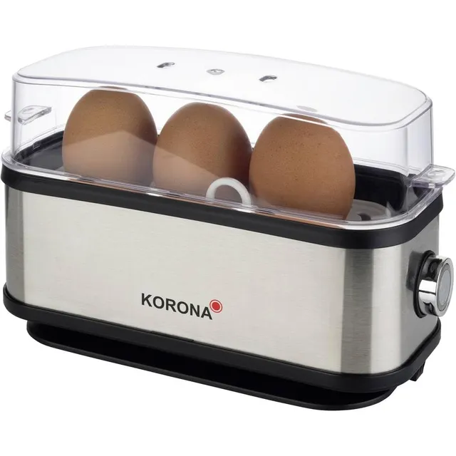Korona 25304 cuociuova 1-3 uova acciaio inox 210 W