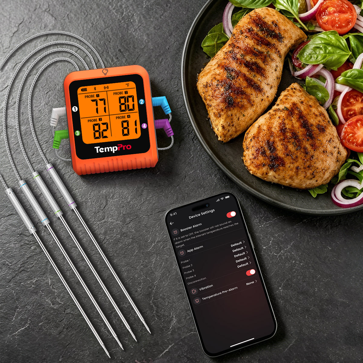 TempPro TempSync Pro TP930 Termometro Carne Wireless 4 Sonde