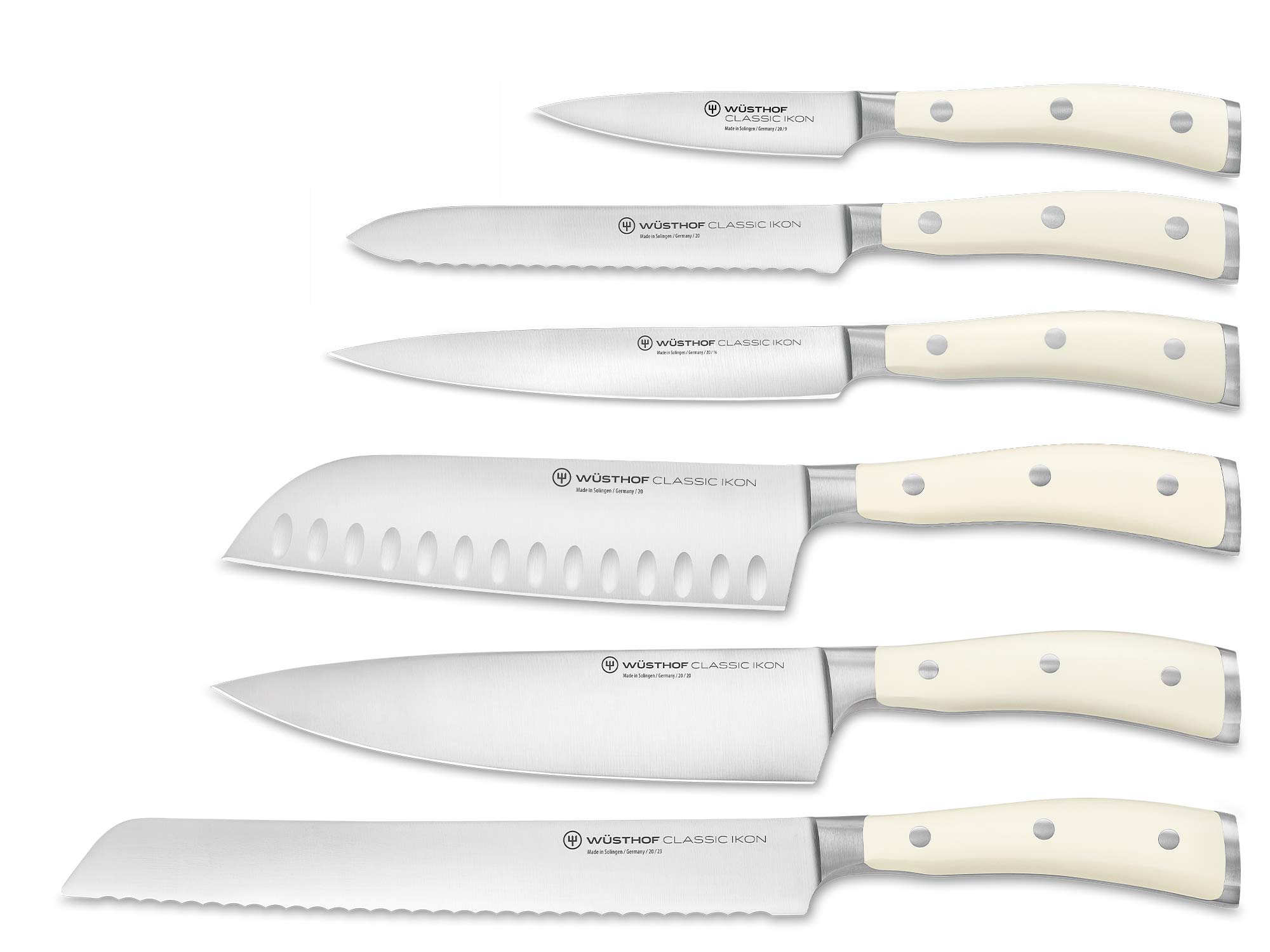Wüsthof Classic Ikon Creme blocco coltelli 6 pezzi