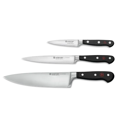 Wüsthof Classic Set 3 Coltelli Chef Acciaio 20cm