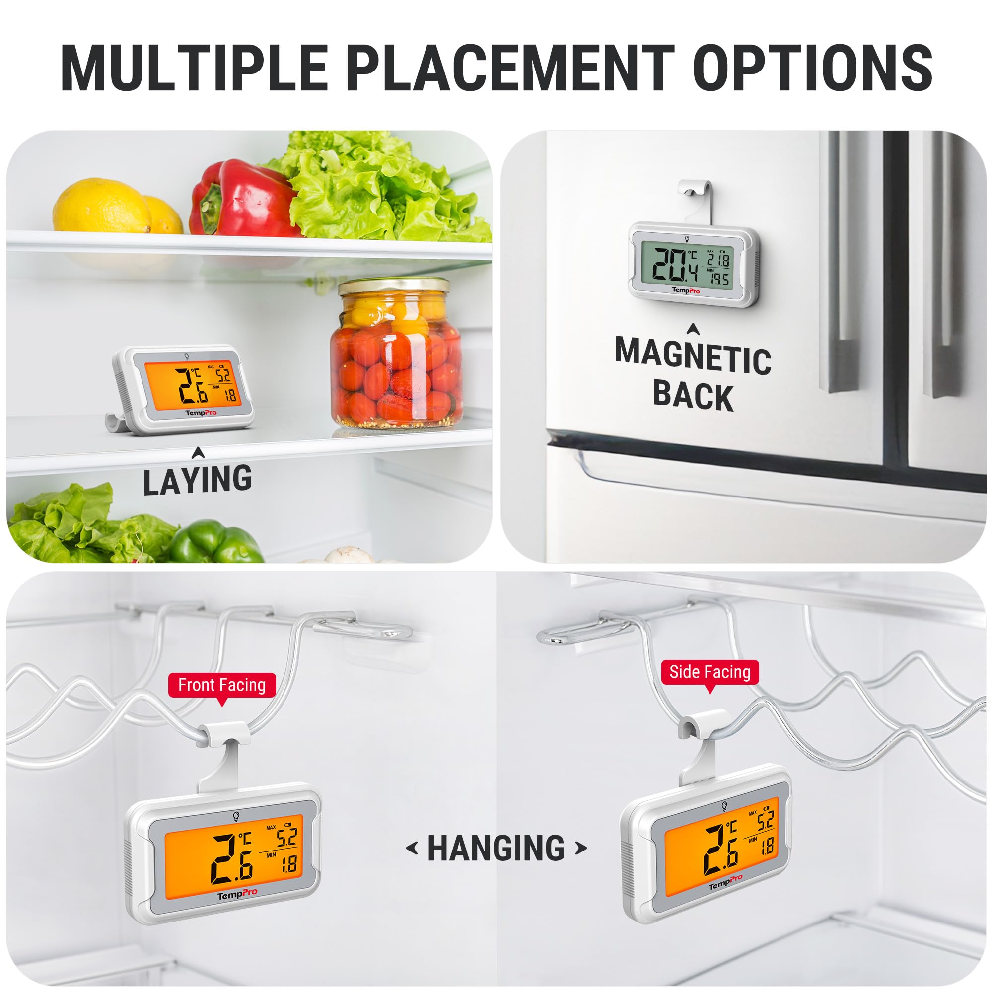 TempPro TP110 Termometro Frigo Freezer -30/50°C 1 Pezzo
