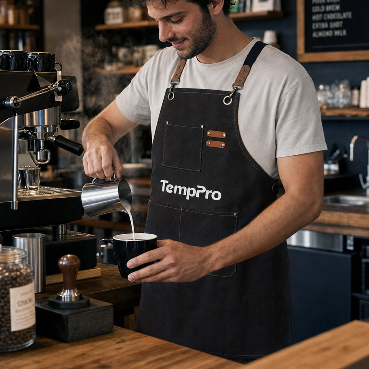 TempPro BBQ grembiule cucina canvas cinghie staccabili