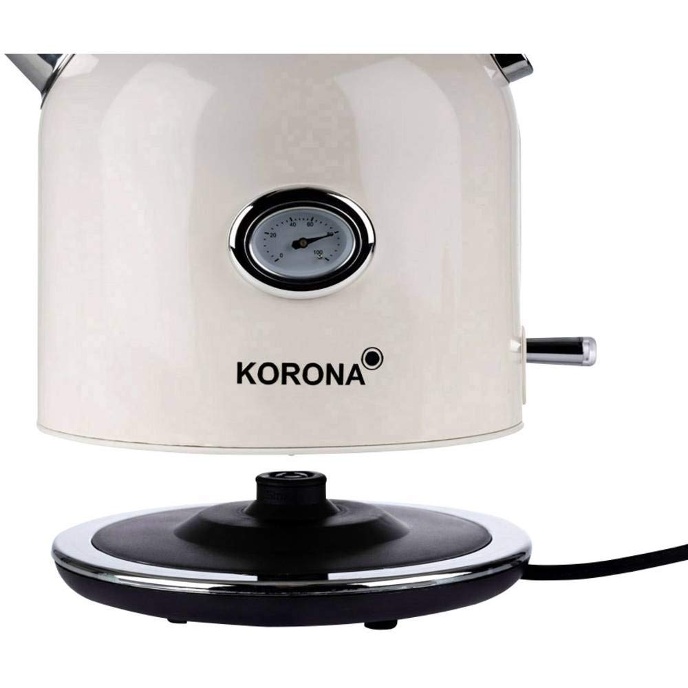 Korona 20666 Bollitore Elettrico Retrò Crema 1,7 L 2200W