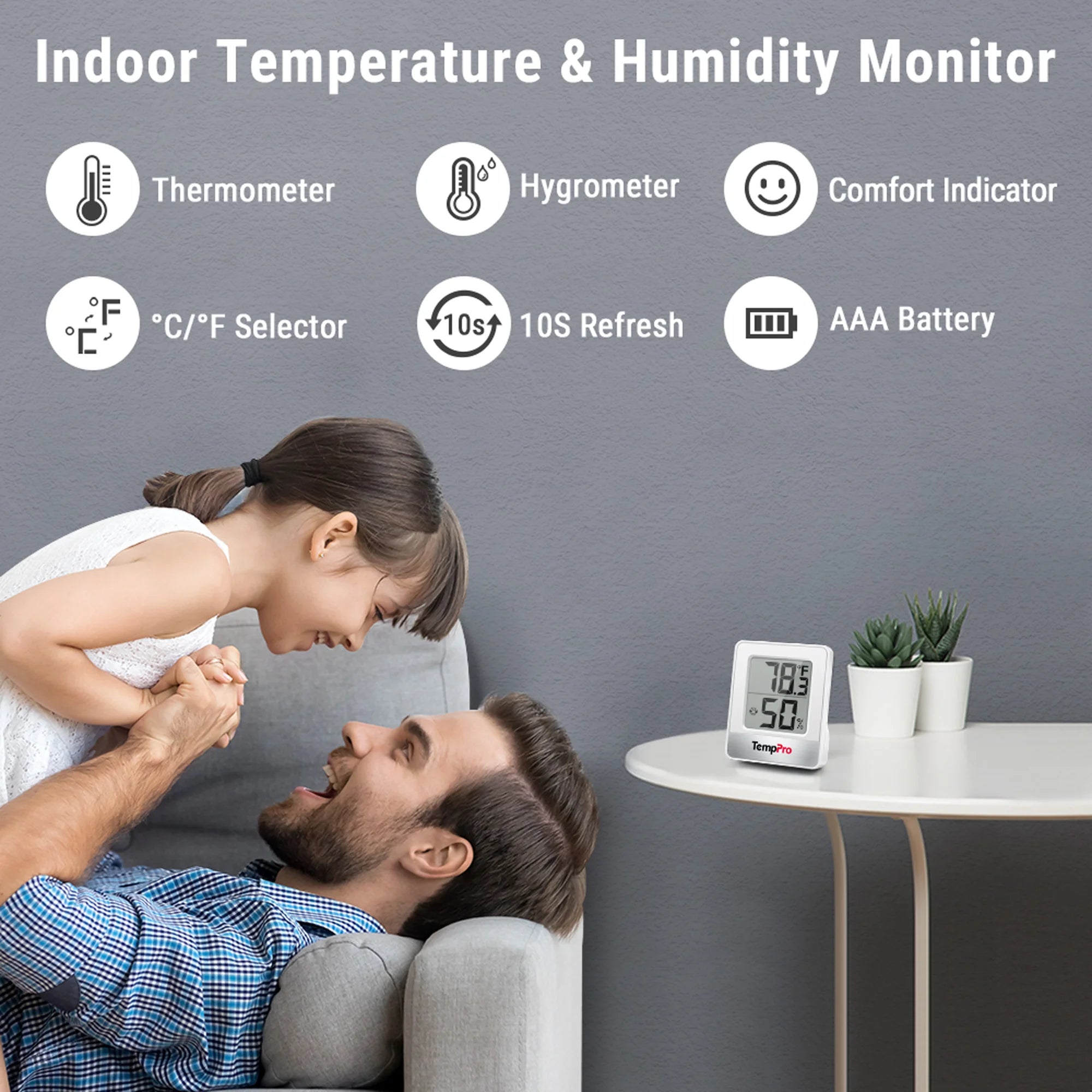 Temppro TempAir CORE TP49 termoigrometro bianco 1 pezzo preciso