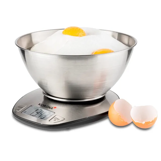 Korona Mila 75880 Bilancia Cucina 5 kg con Ciotola Acciaio