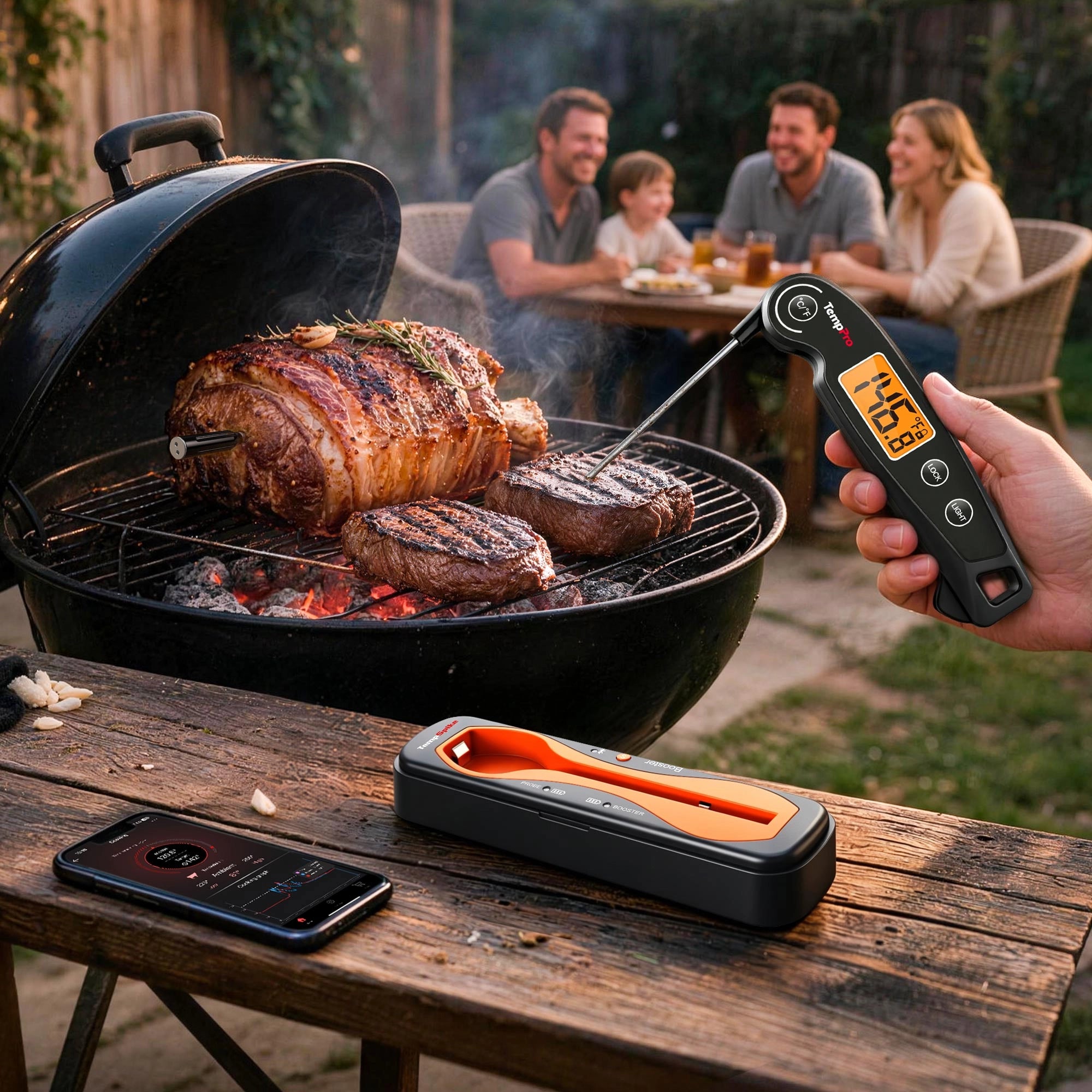 TempPro TempSpike TP960 termometro carne wireless pack 2 pezzi
