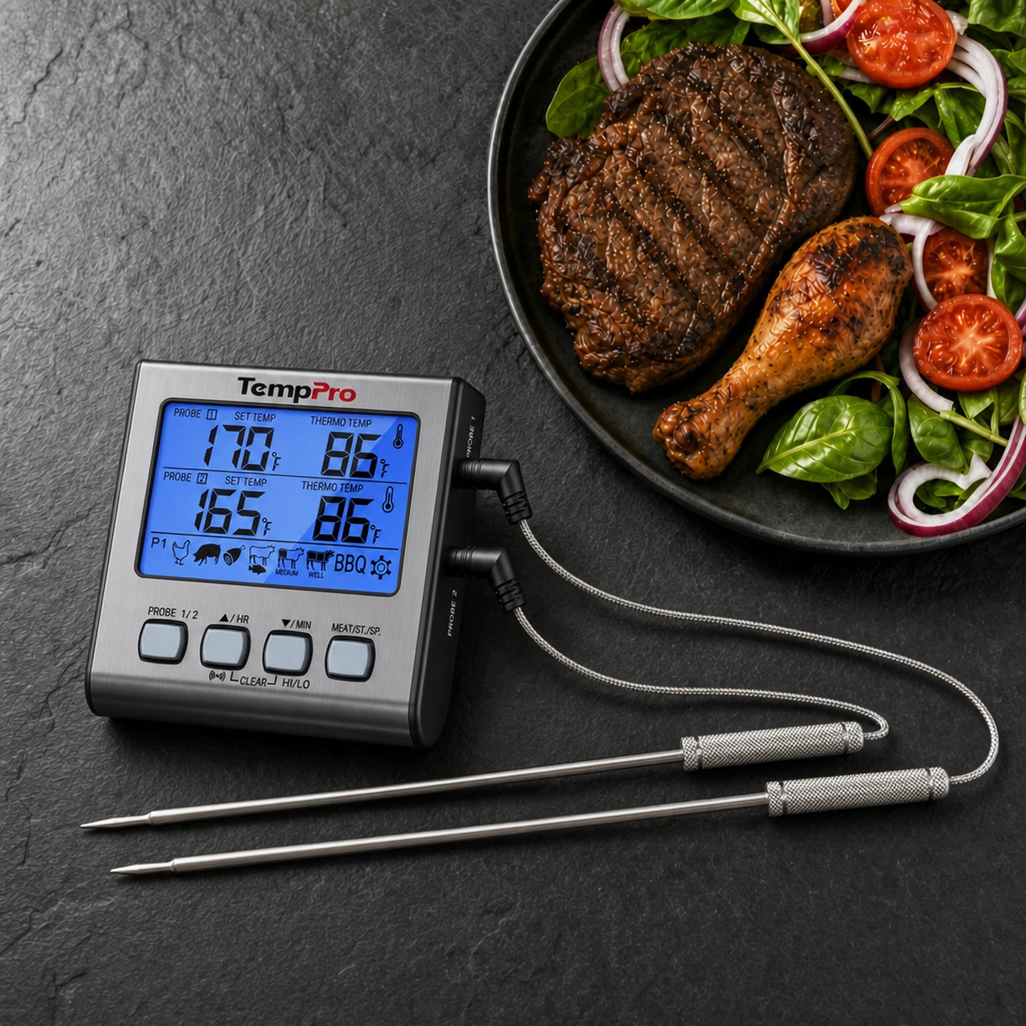 TempPro TempTrack Plus TP17 termometro forno 2 sonde