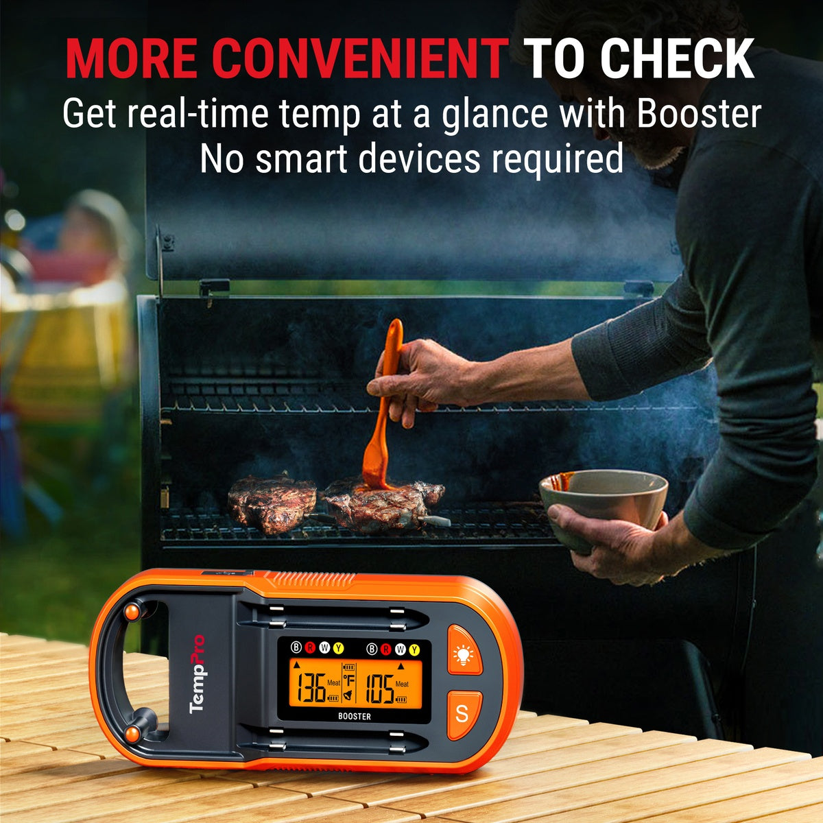 TempPro Twin TempSpike Plus TP972 Termometro Carne Bluetooth