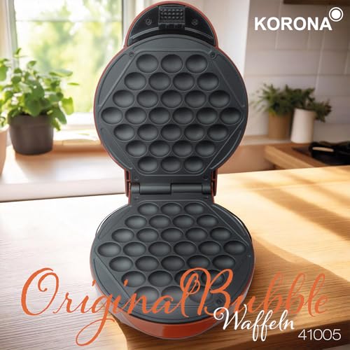 Korona 41005 Piastra Waffle Bubble Rossa 1000W