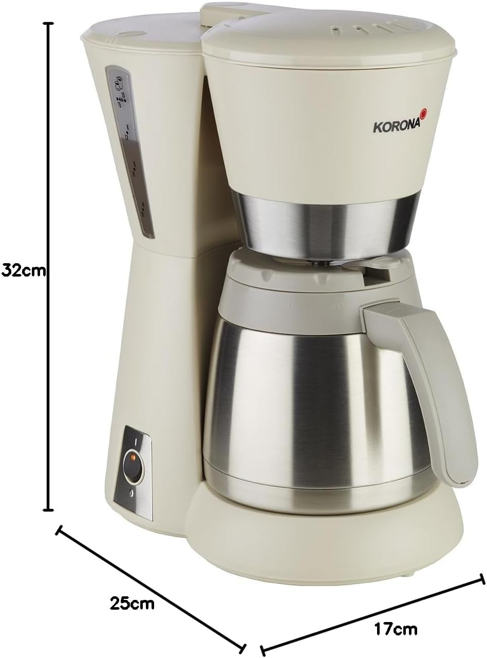 Korona 10225 macchina caffè filtro thermos 1L 8 tazze