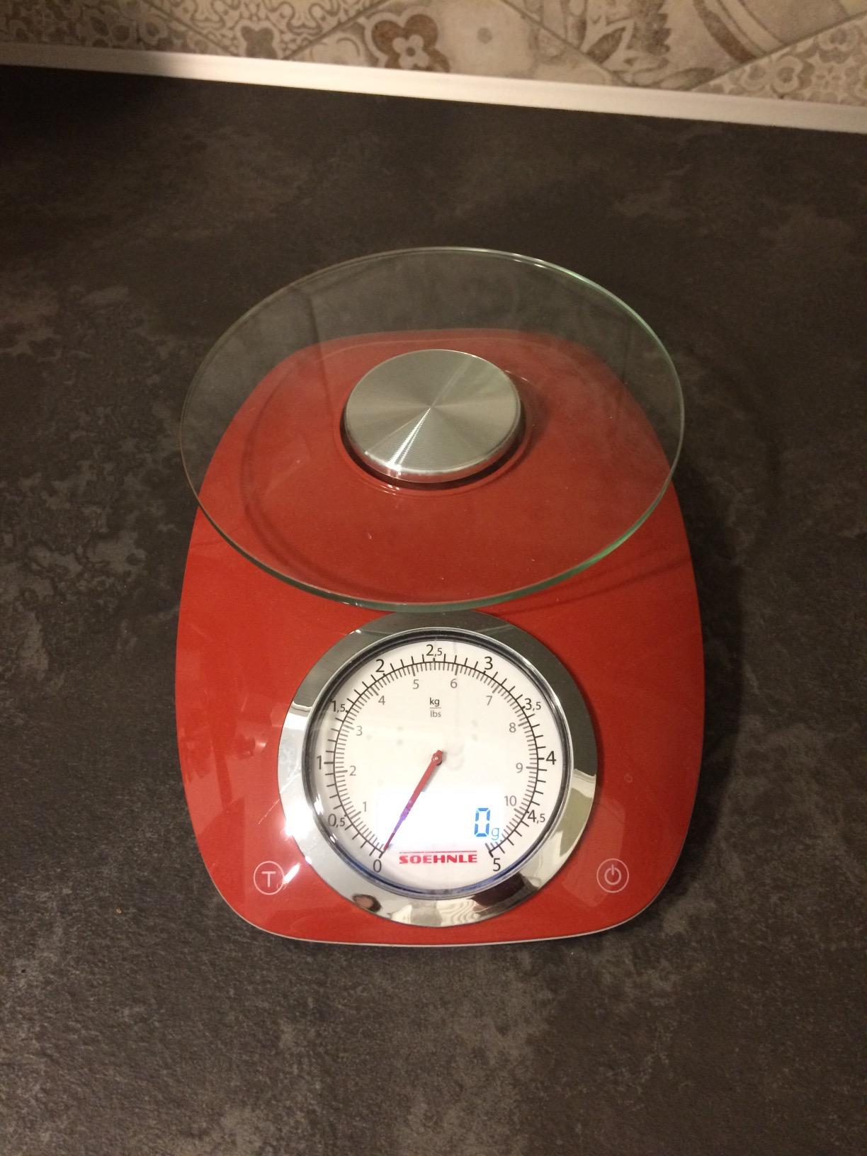 Soehnle Vintage Style 66229 bilancia cucina rossa 5 kg