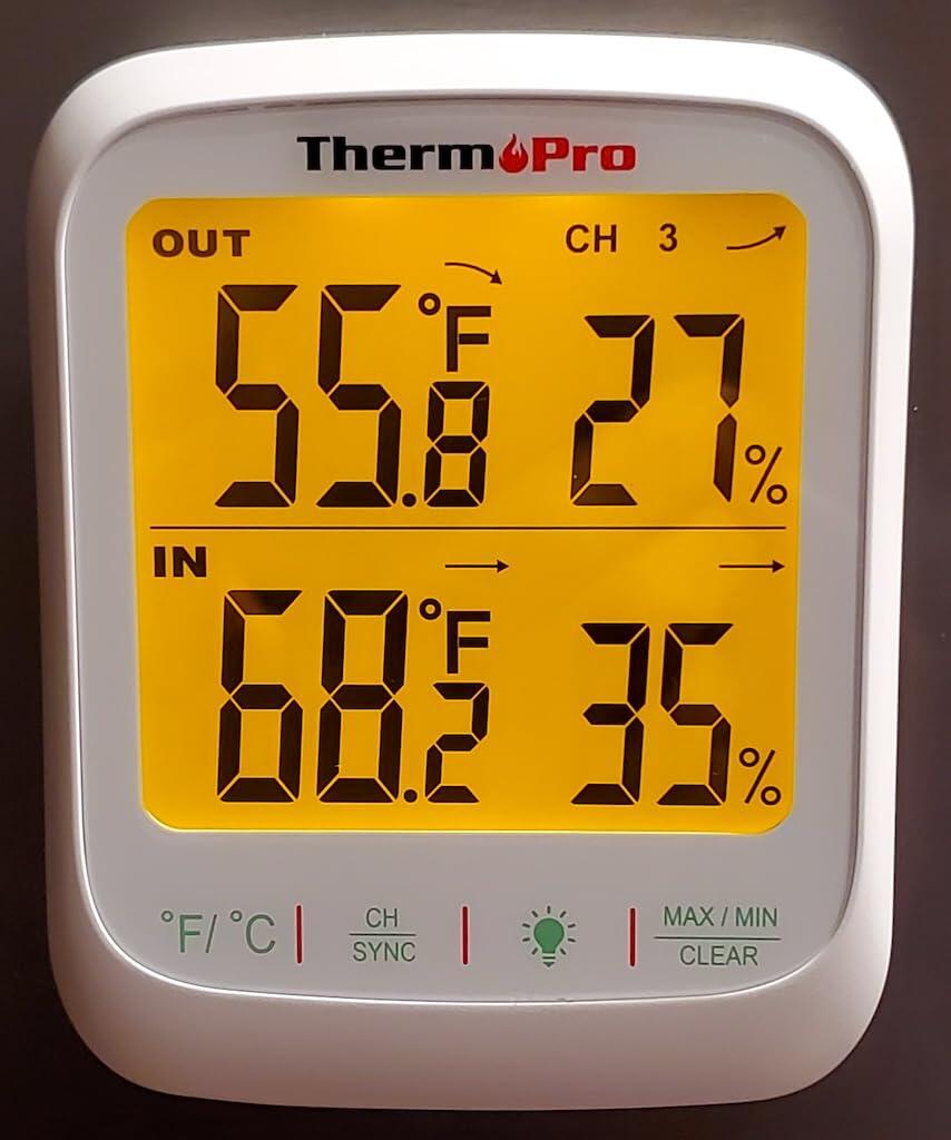 TempPro TempAir Plus TP260B Termoigrometro Wireless Display