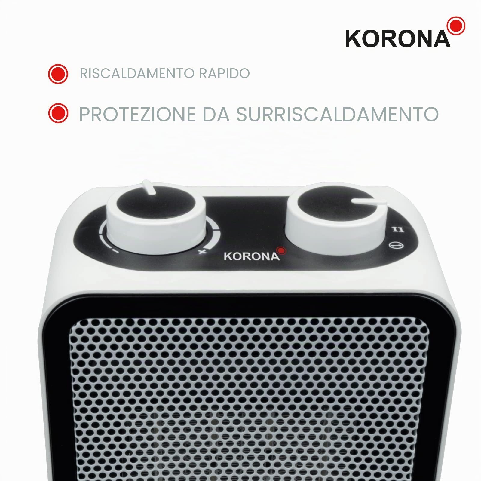 Korona 60001 mini termoventilatore ceramico 1500W oscillante