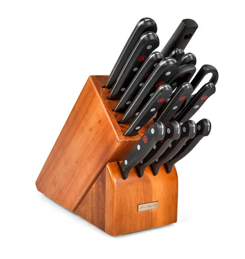 Wusthof Gourmet Set Coltelli Ceppo 16 Pezzi Acacia