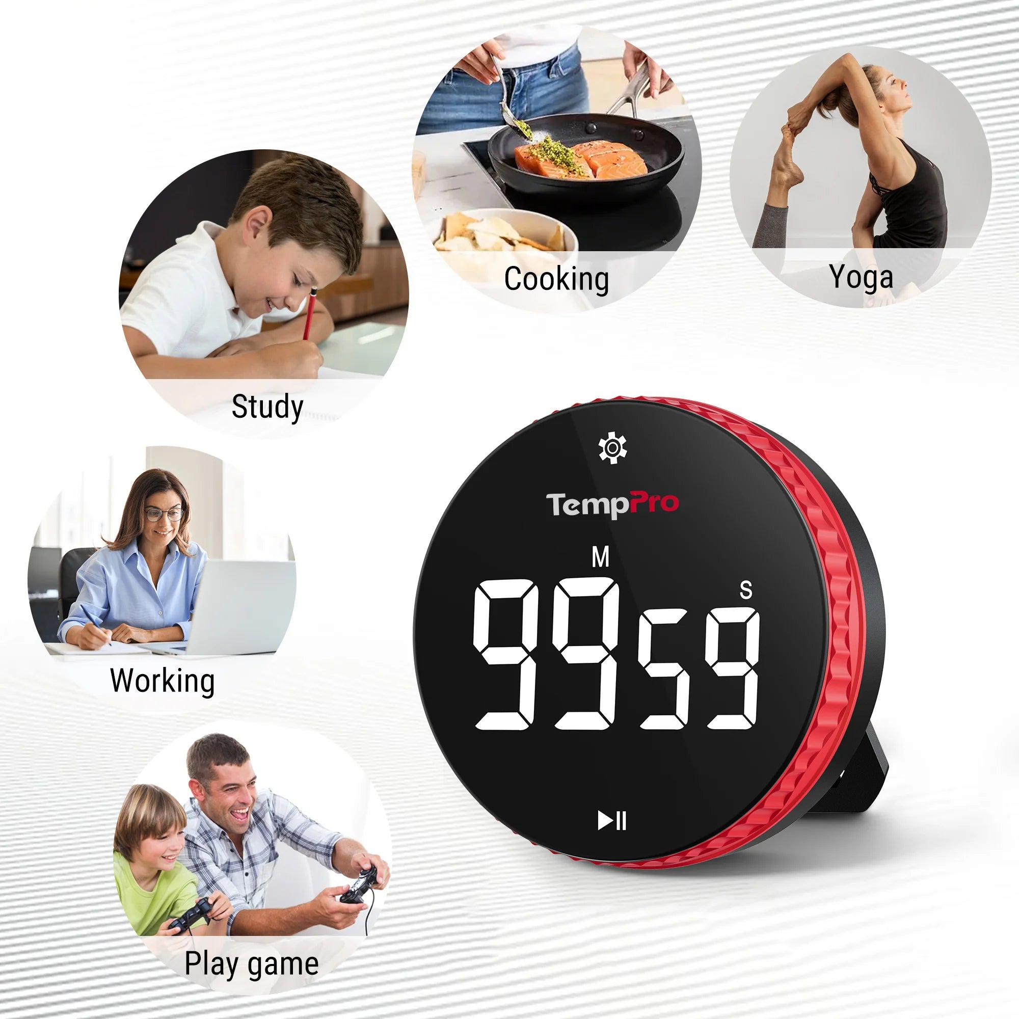 TempPro TM04 timer cucina digitale LED 99 ore con magnete