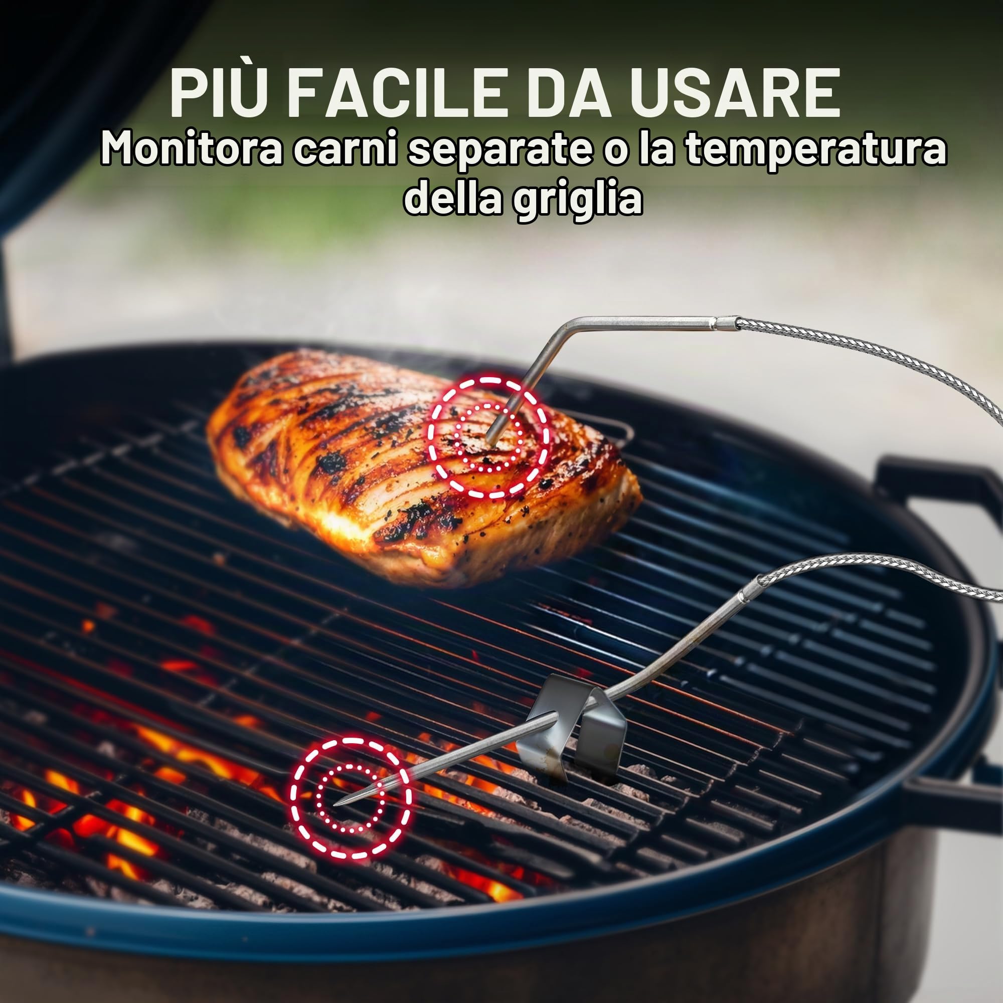 ThermoPro TP904 Termometro Carne Bluetooth 2 Sonde 135m
