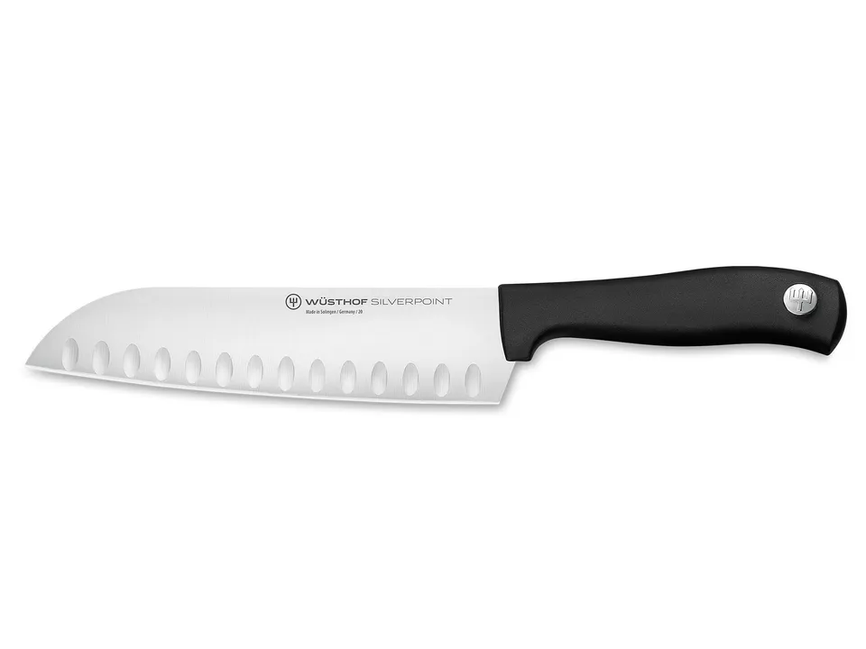 Wüsthof Silverpoint Santoku 17 cm coltello alveolato