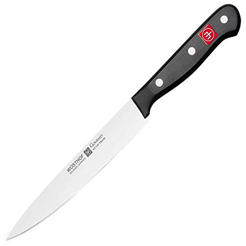 Wusthof Gourmet Coltello Prosciutto 16 cm Nero lama sottile