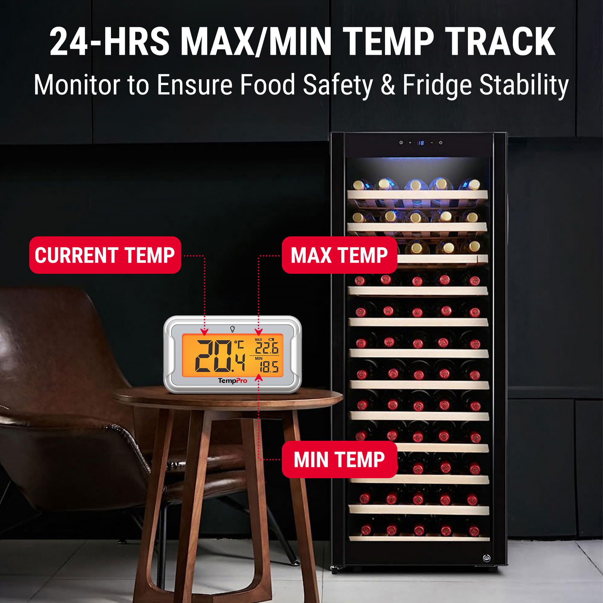 TempPro TP110 Termometro Frigo Freezer -30/50°C 1 Pezzo