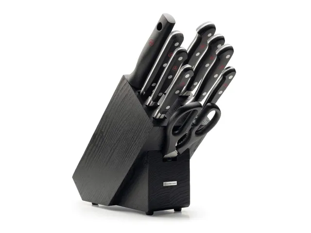Wusthof Classic set coltelli ceppo 9 pezzi nero