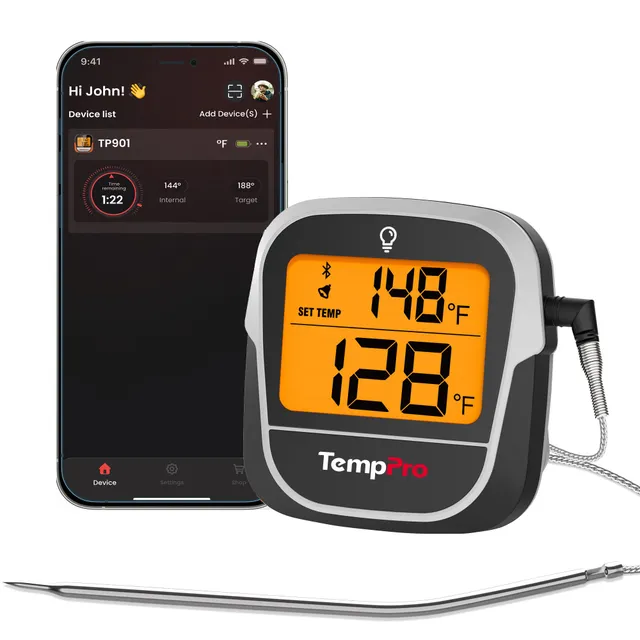 TempPro TP901W Termometro Carne Wireless Bluetooth