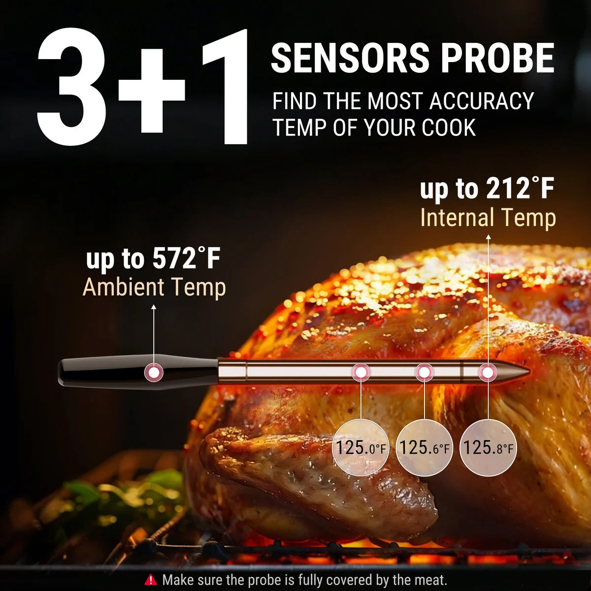 TempPro TempSpike Pro TP980 Termometro Carne Wireless 4 Sonde