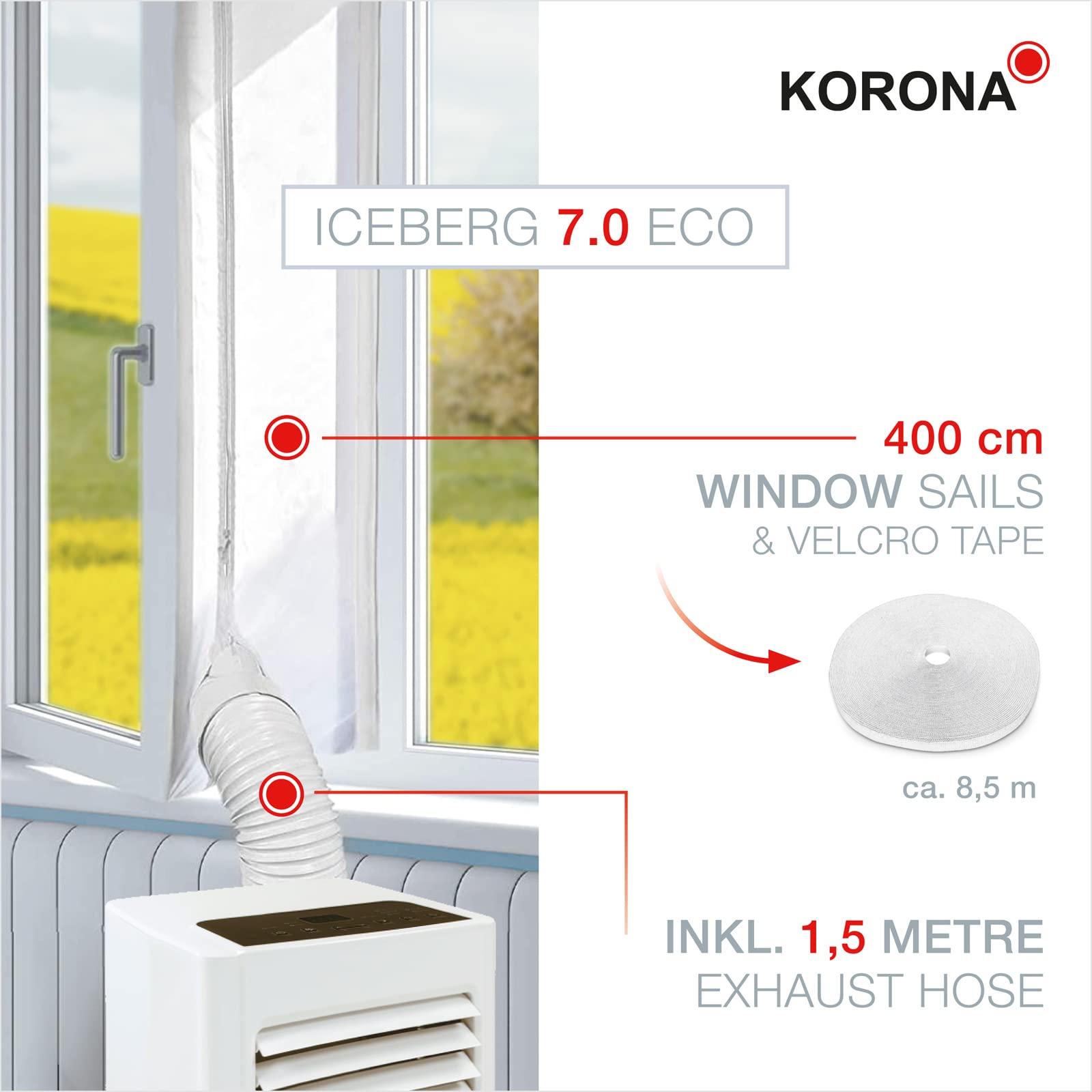 Korona Iceberg 7.0 Eco 82000 condizionatore 7000 BTU