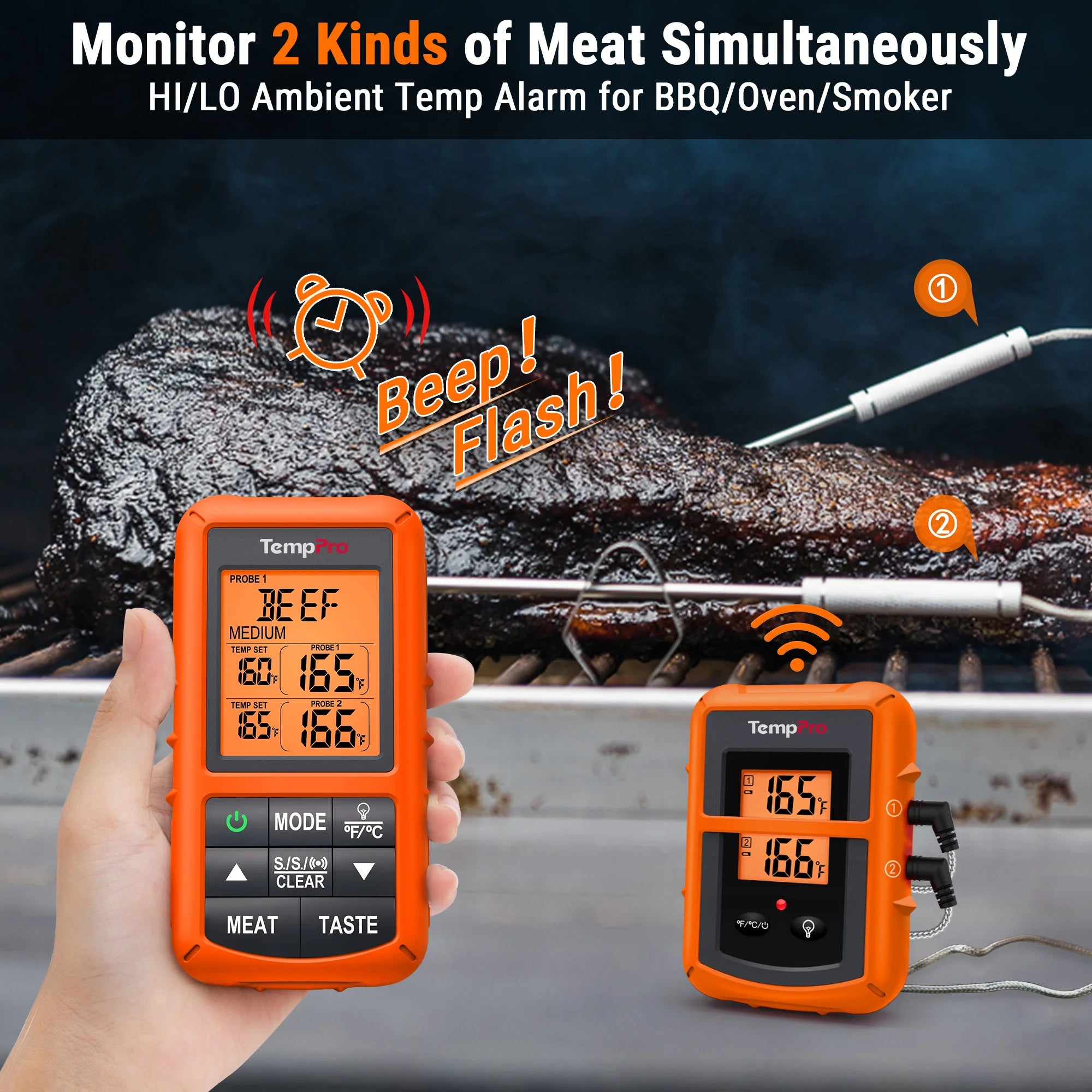 TempPro TP20B TP03H termometro carne wireless set