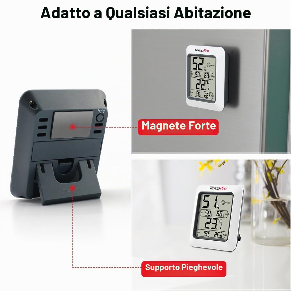 TempPro TP50 termoigrometro digitale Classico 1 pezzo ±1°C