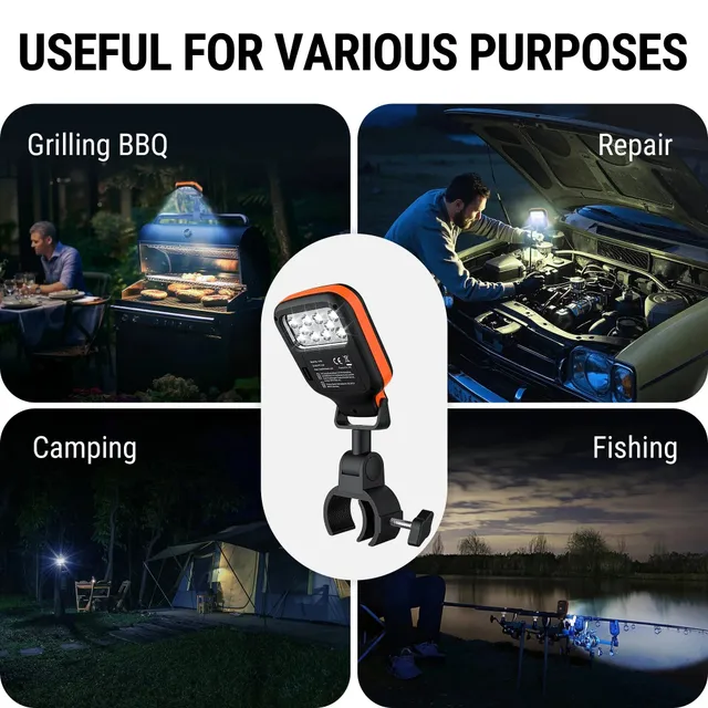 TempPro A100 Luce Barbecue LED 10 Luci Orientabile