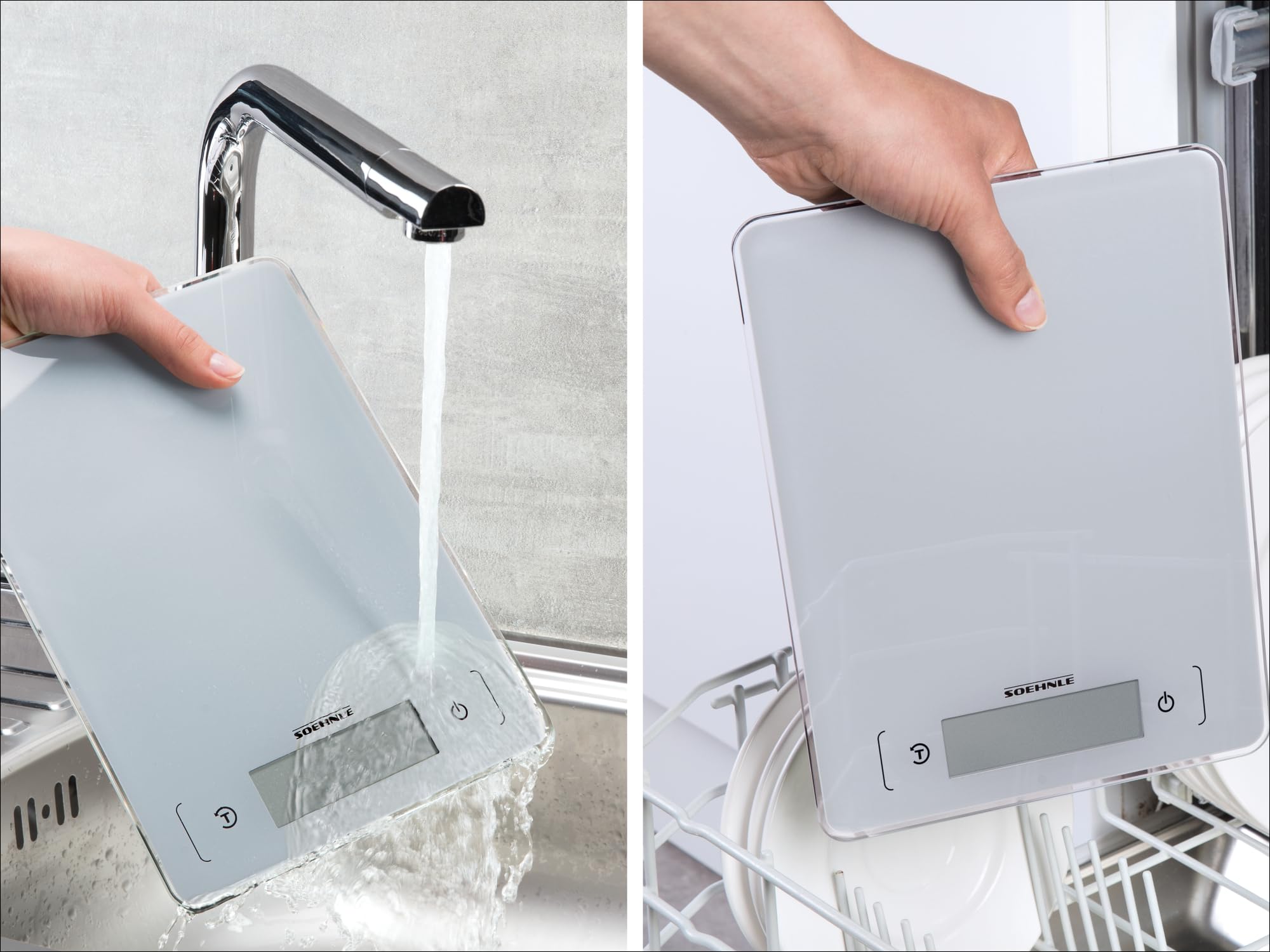 Soehnle Page Aqua Proof 66225 bilancia cucina argento 10 kg