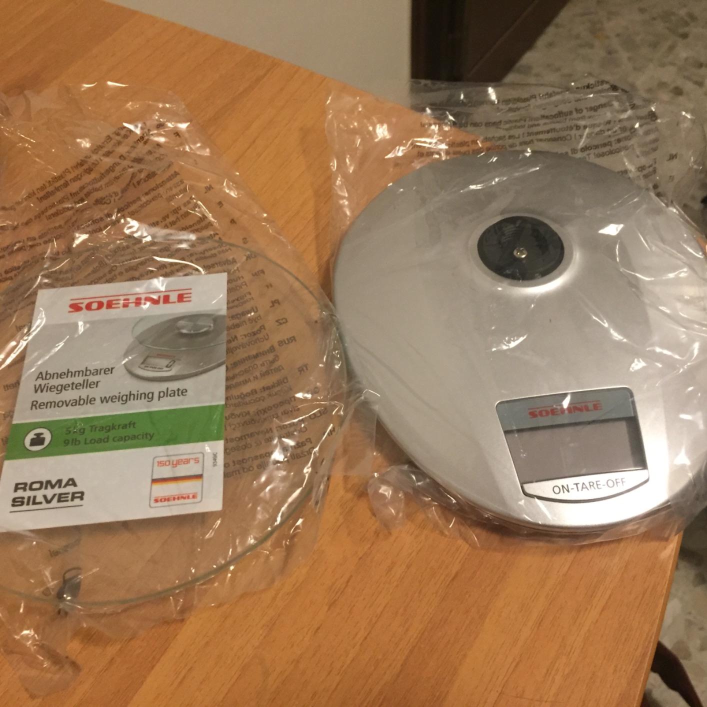 Soehnle Roma Silver bilancia cucina digitale 5 kg 1 g