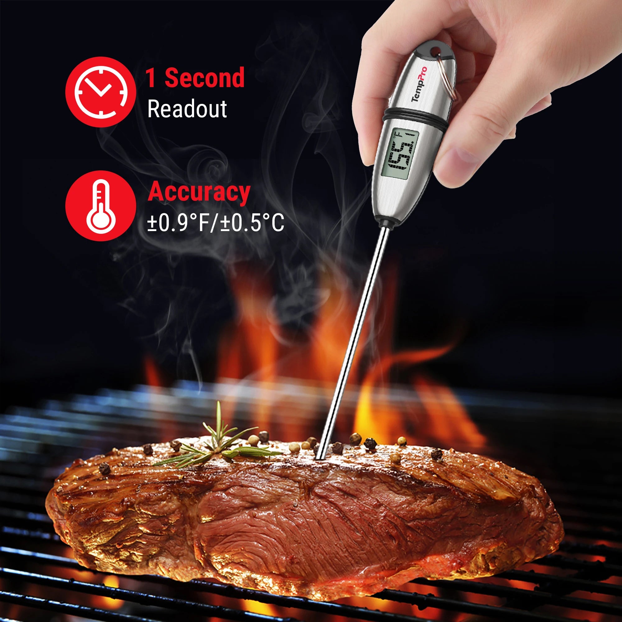 TempPro TempSwift Core TP02S Termometro Carne Istantaneo 1pz Rapido