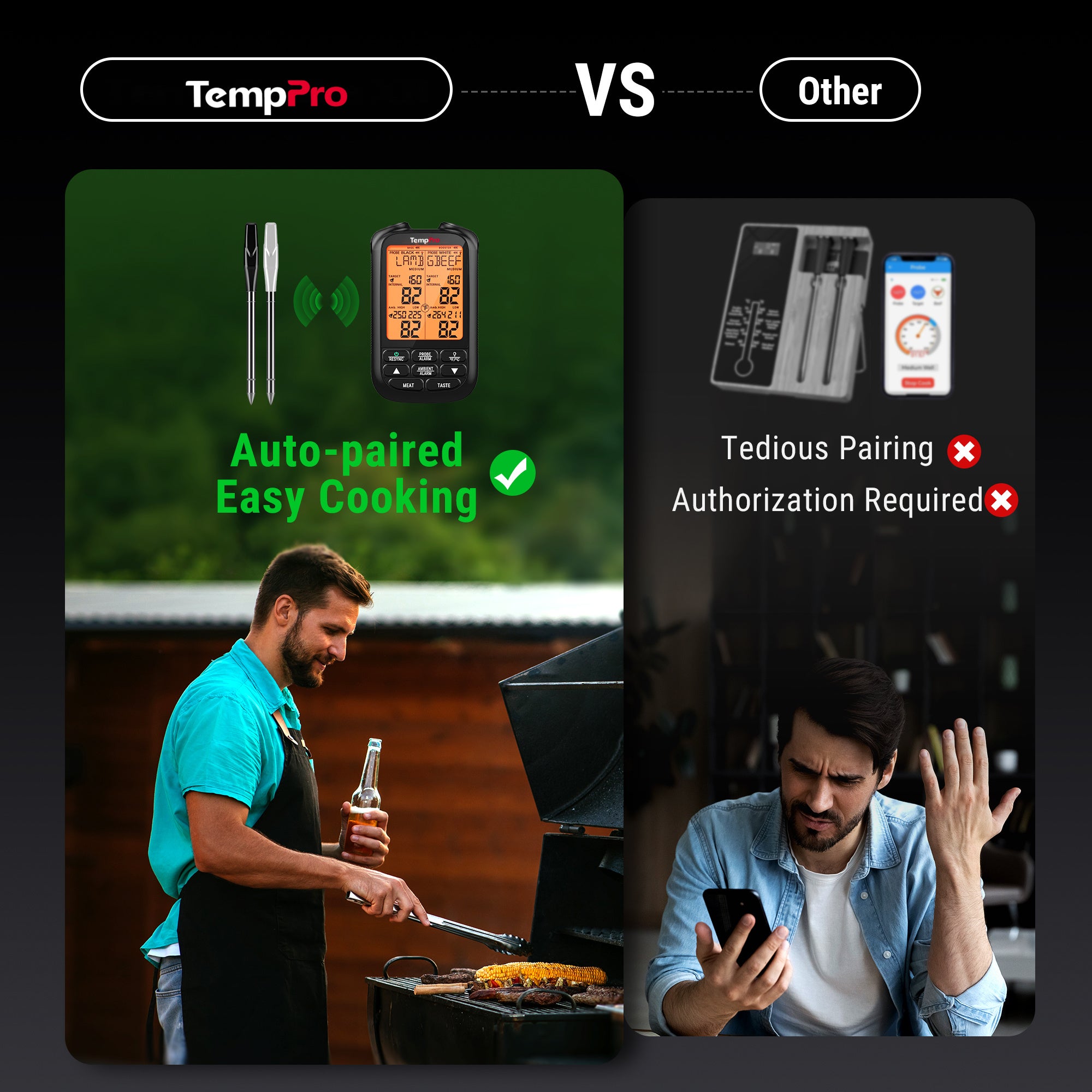 TempPro TempSpike XR TP863BW Termometro Carne